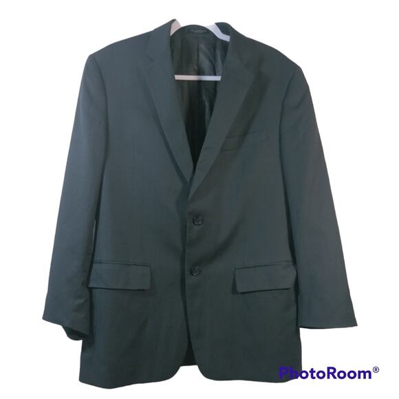 John Varvatos Men's Delancy Wool 2-Button Jacket Blazer Blue Pinstripe Size 42 R - Picture 1 of 11